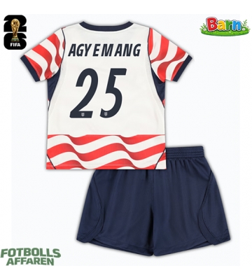 Förenta stater Patrick Agyemang #25 Hemmaställ Barn VM 2026 Kortärmad (+ Korta byxor)